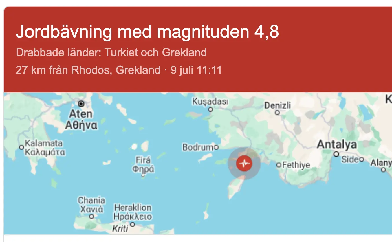 Σεισμός στη Ρόδο: Τι συνέβη σήμερα
