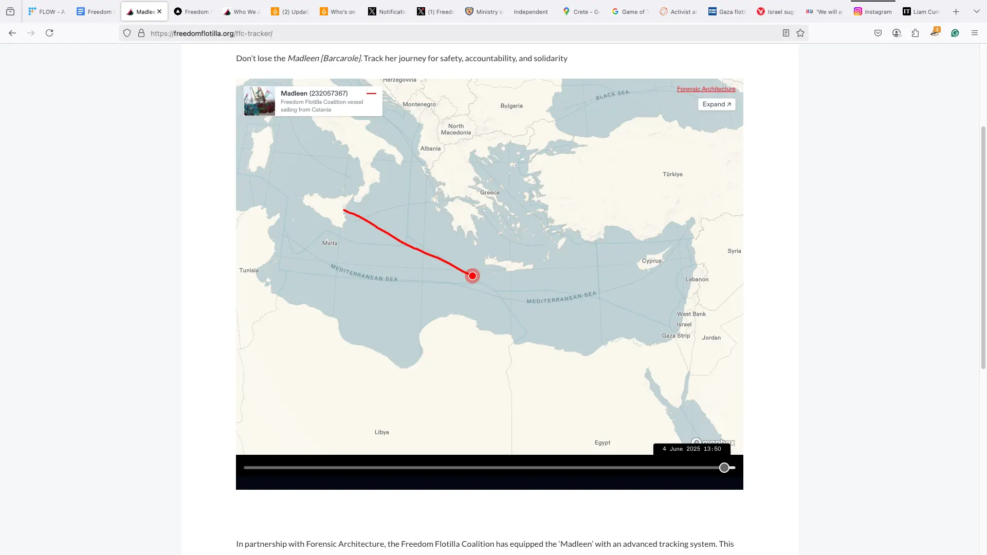 Madleen Tracker: Εξελίξεις και Εφαρμογές στον Τομέα του Εντοπισμού