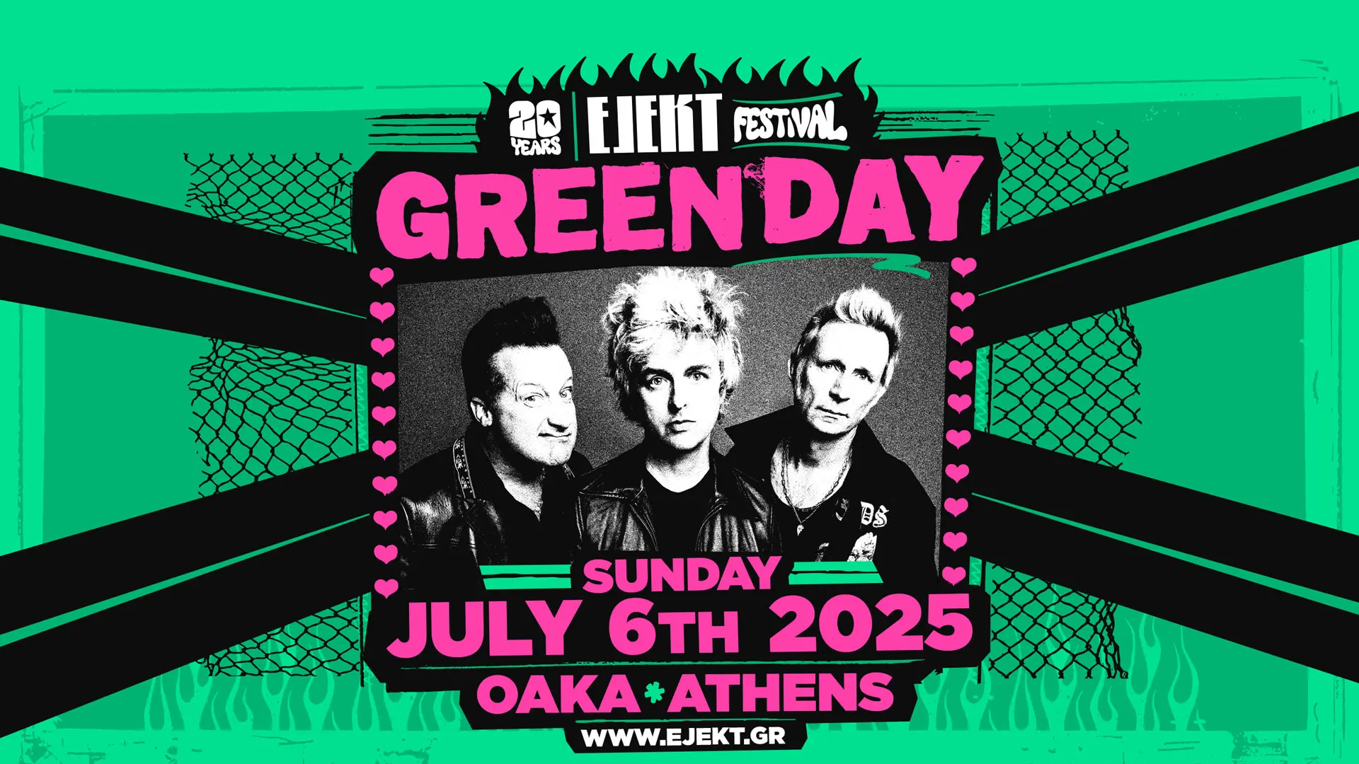 Green Day: Έρχονται στην Αθήνα για μια μοναδική συναυλία