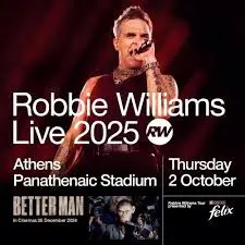 Robbie Williams: Η Αθηναϊκή Συναυλία που Ανυπομονούν Όλοι