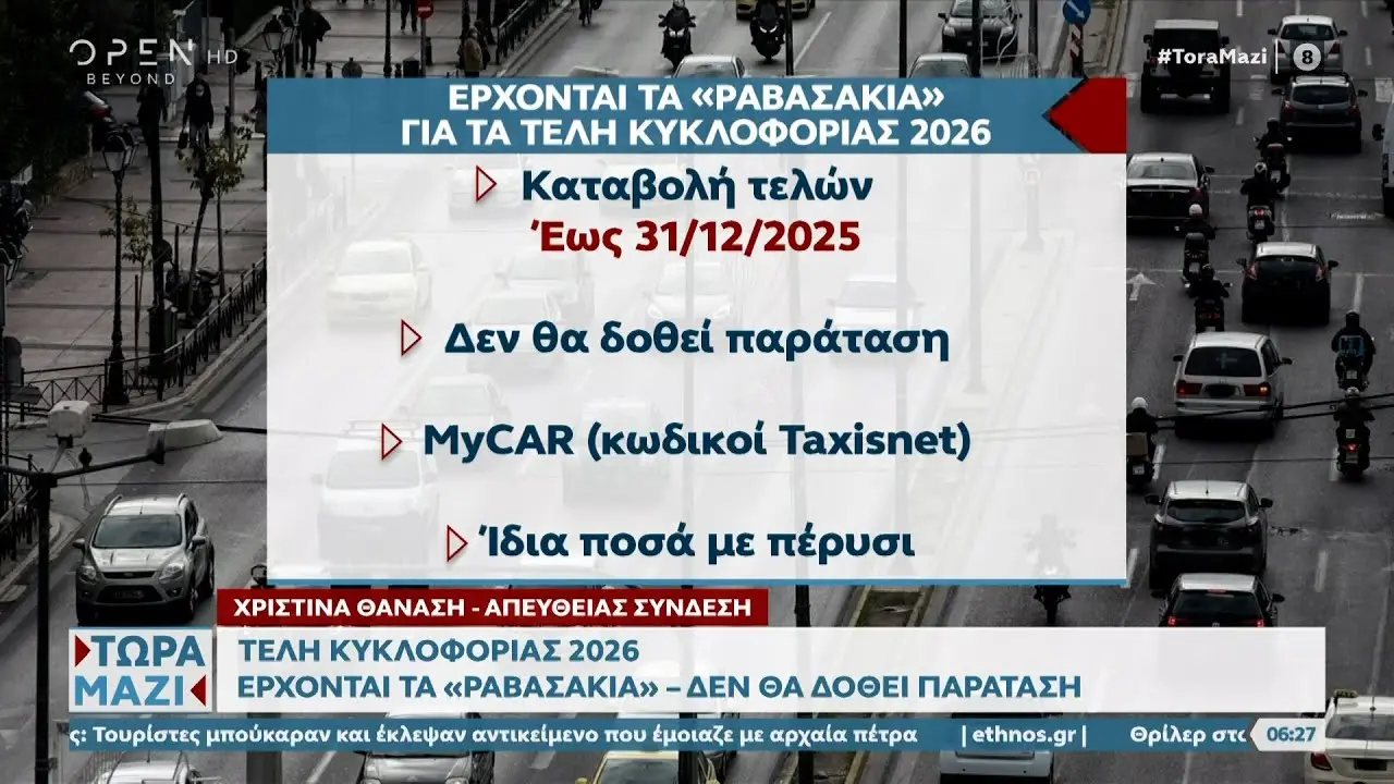 Τέλη Κυκλοφορίας 2026: Οι αλλαγές και οι επιπτώσεις